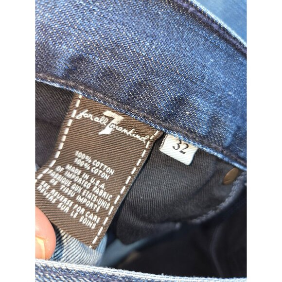 7 For All Mankind Mens Relaxed Fit Jeans 32x34 Blue Denim - Picture 5 of 9